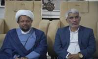 دیدار فرماندار با خانواده شهید شاخص استان بوشهر معلم شهید قنبر قنبری
