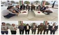 تجدید میثاق فرماندارعسلویه، معاونین فرماندار و بخشداران با آرمان‌های شهدا